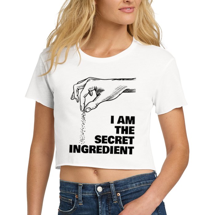 Secret Ingredient Funny Cooking Cook Chef Women's Crop Top Tee
