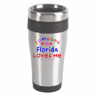 Someone In Florida Loves Me 16oz Travel Tumbler