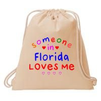 Someone In Florida Loves Me Drawstring Bag