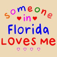 Someone In Florida Loves Me Drawstring Bag