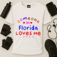 Someone In Florida Loves Me Cooling Performance Crew T-Shirt