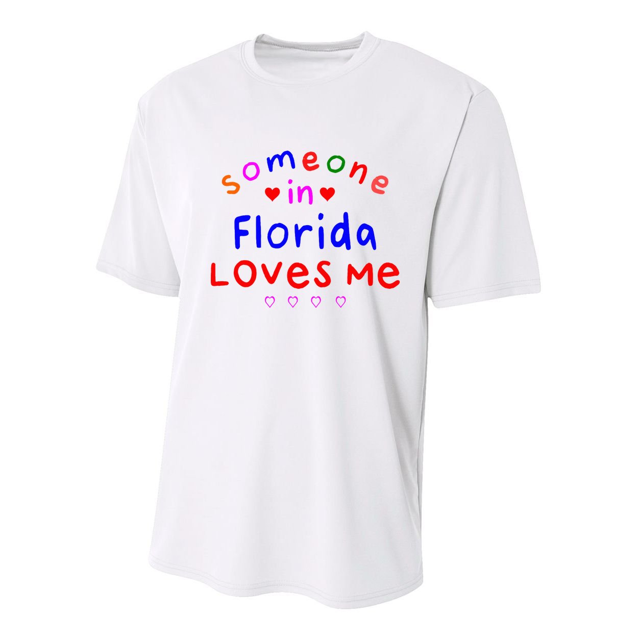 Someone In Florida Loves Me Youth Performance Sprint T-Shirt