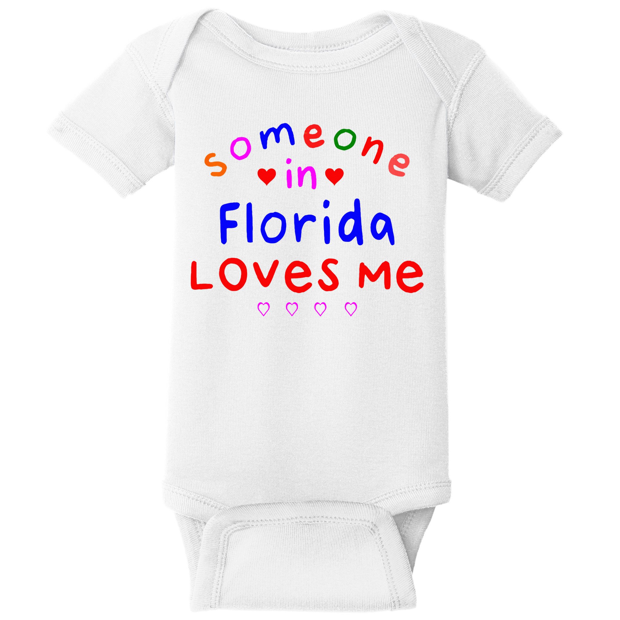 Someone In Florida Loves Me Baby Bodysuit
