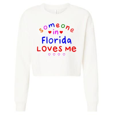 Someone In Florida Loves Me Cropped Pullover Crew