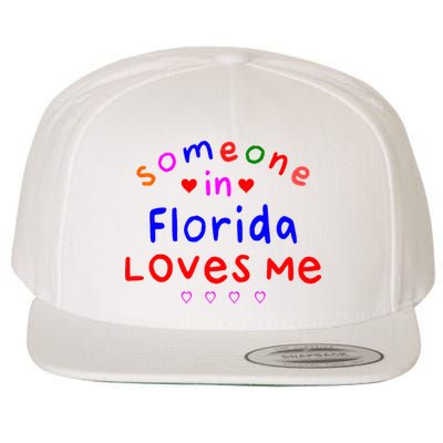 Someone In Florida Loves Me Wool Snapback Cap