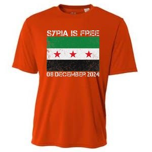 Syria Is Finally Free Celebrate The Freedom March Syria Free Cooling Performance Crew T-Shirt