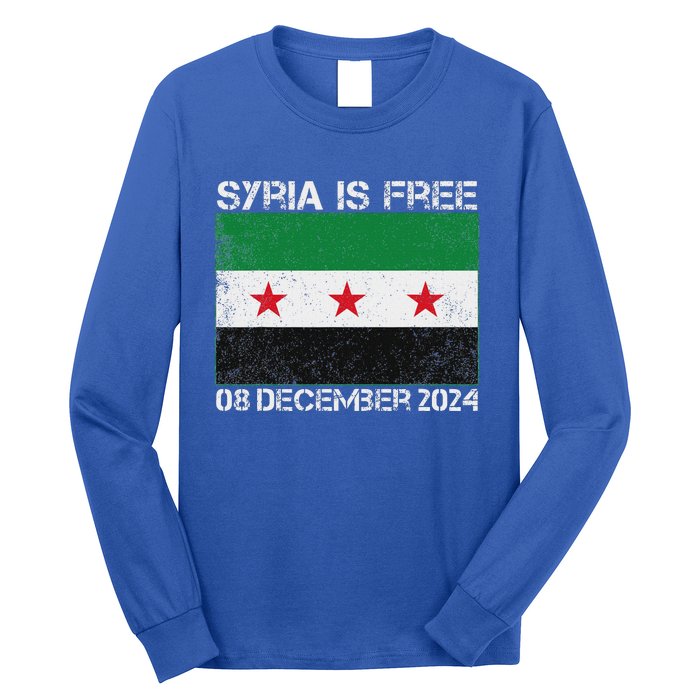 Syria Is Finally Free Celebrate The Freedom March Syria Free Long Sleeve Shirt