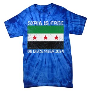 Syria Is Finally Free Celebrate The Freedom March Syria Free Tie-Dye T-Shirt