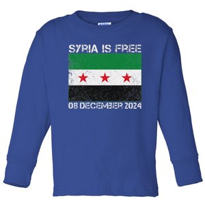 Syria Is Finally Free Celebrate The Freedom March Syria Free Toddler Long Sleeve Shirt