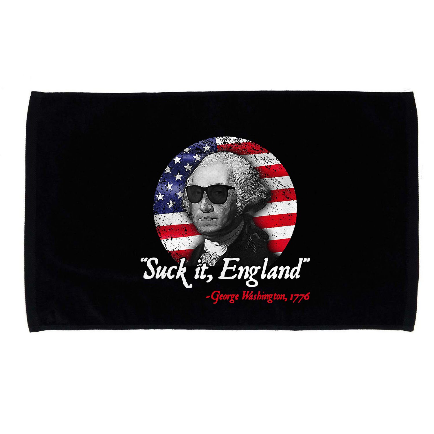 Suck It Funny England 4th of July George Washington Funny Microfiber Hand Towel