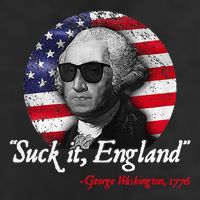 Suck It Funny England 4th of July George Washington Funny Microfiber Hand Towel