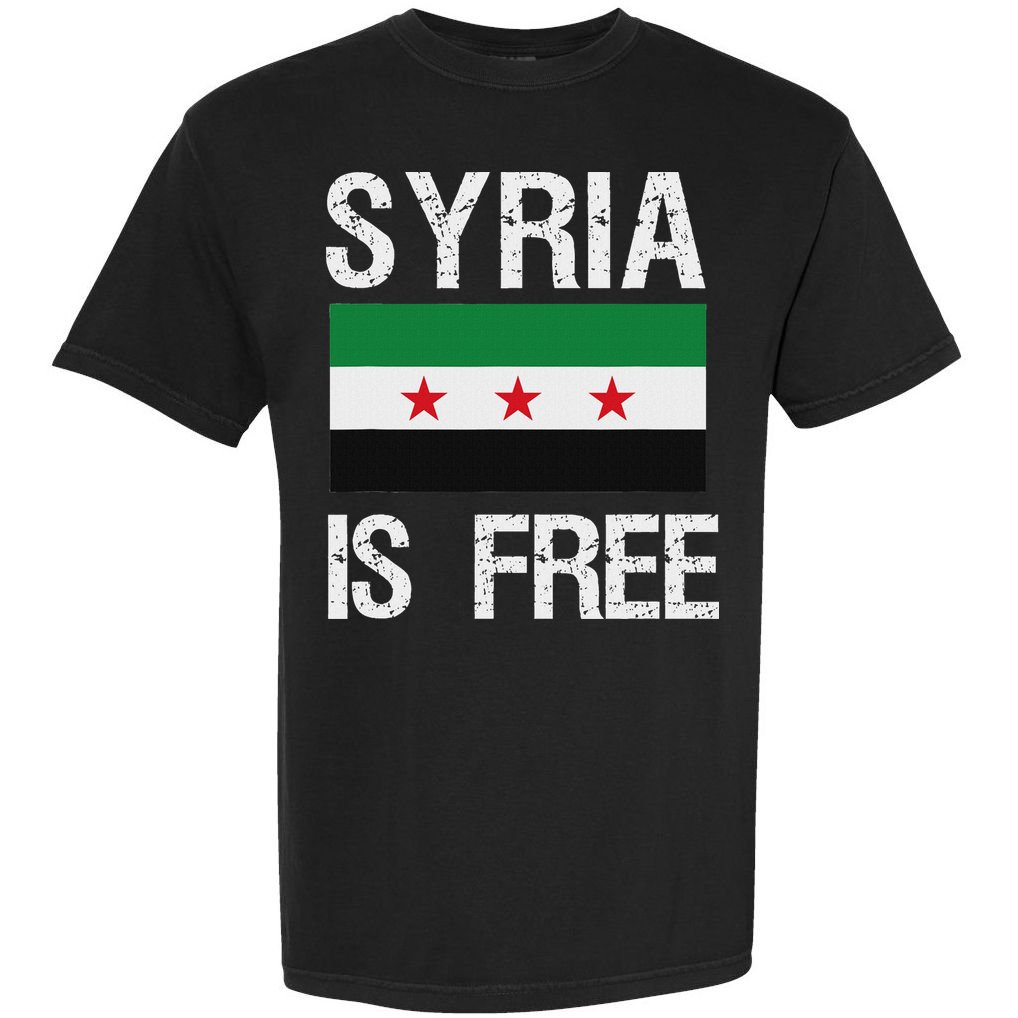 Syria Is Free Syrian Flag Comfort Colors T-Shirt