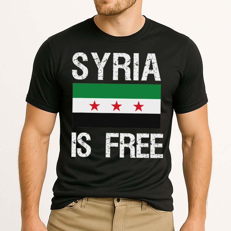 Syria Is Free Syrian Flag Cooling Performance Crew T-Shirt