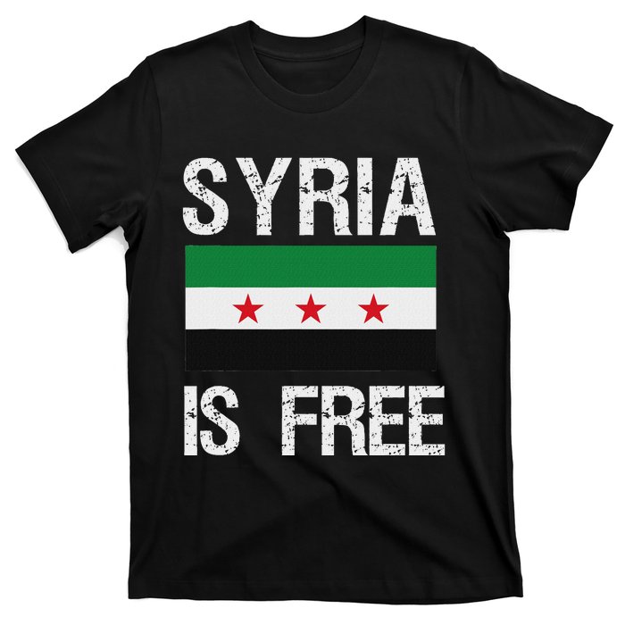 Syria Is Free Syrian Flag T-Shirt