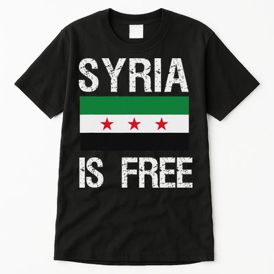 Syria Is Free Syrian Flag Tall T-Shirt