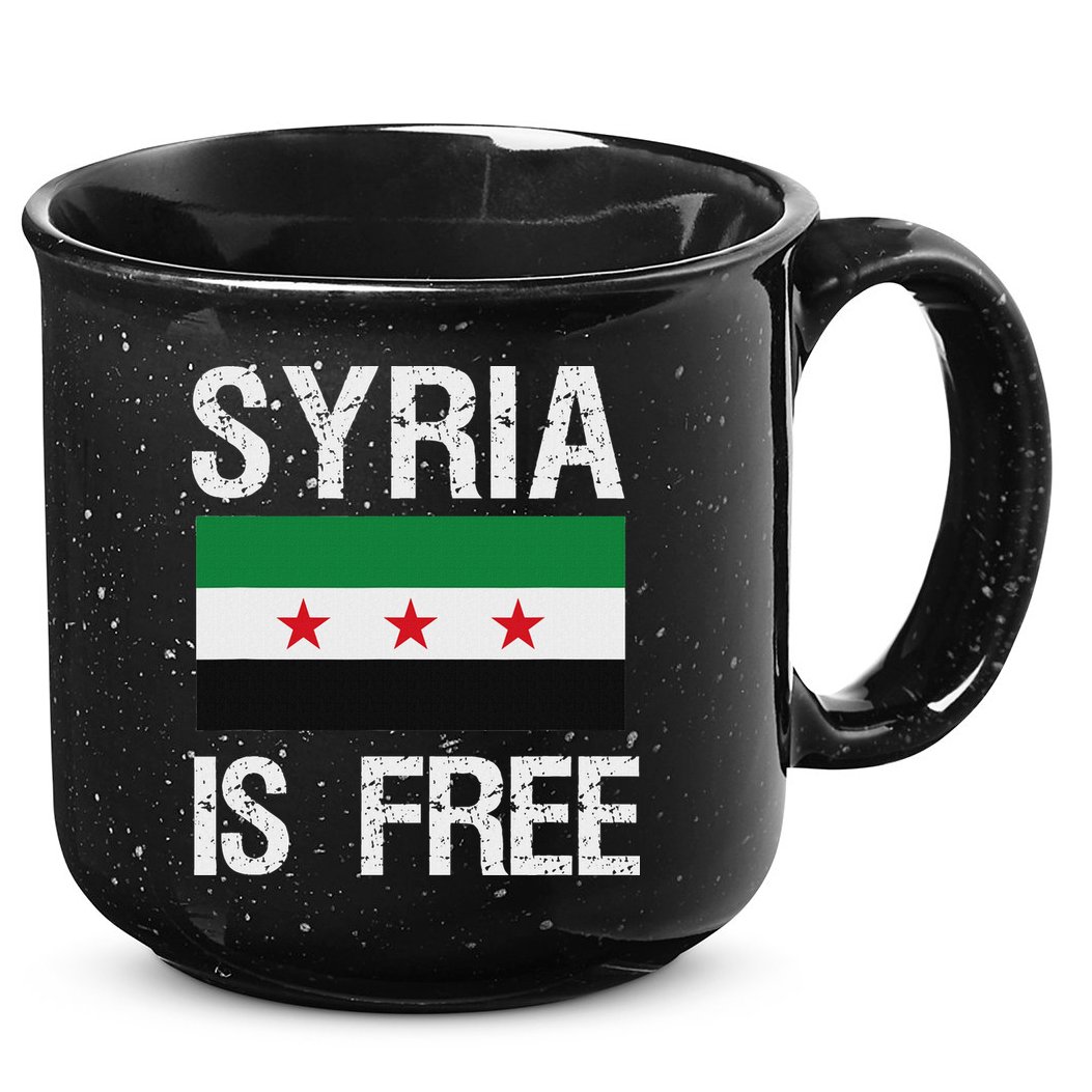 Syria Is Free Syrian Flag 15oz Campfire Ceramic Mug