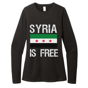 Syria Is Free Syrian Flag Womens CVC Long Sleeve Shirt