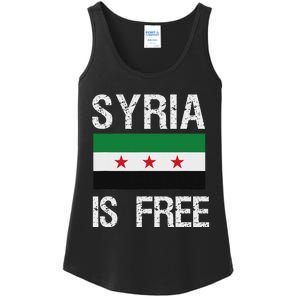 Syria Is Free Syrian Flag Ladies Essential Tank