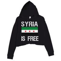 Syria Is Free Syrian Flag Crop Fleece Hoodie