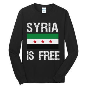 Syria Is Free Syrian Flag Tall Long Sleeve T-Shirt