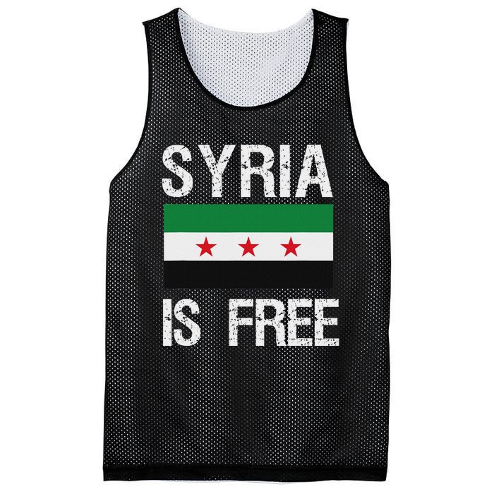 Syria Is Free Syrian Flag Mesh Reversible Basketball Jersey Tank