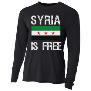 Syria Is Free Syrian Flag Cooling Performance Long Sleeve Crew