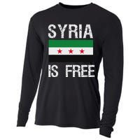 Syria Is Free Syrian Flag Cooling Performance Long Sleeve Crew