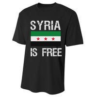 Syria Is Free Syrian Flag Performance Sprint T-Shirt