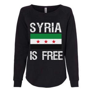 Syria Is Free Syrian Flag Womens California Wash Sweatshirt