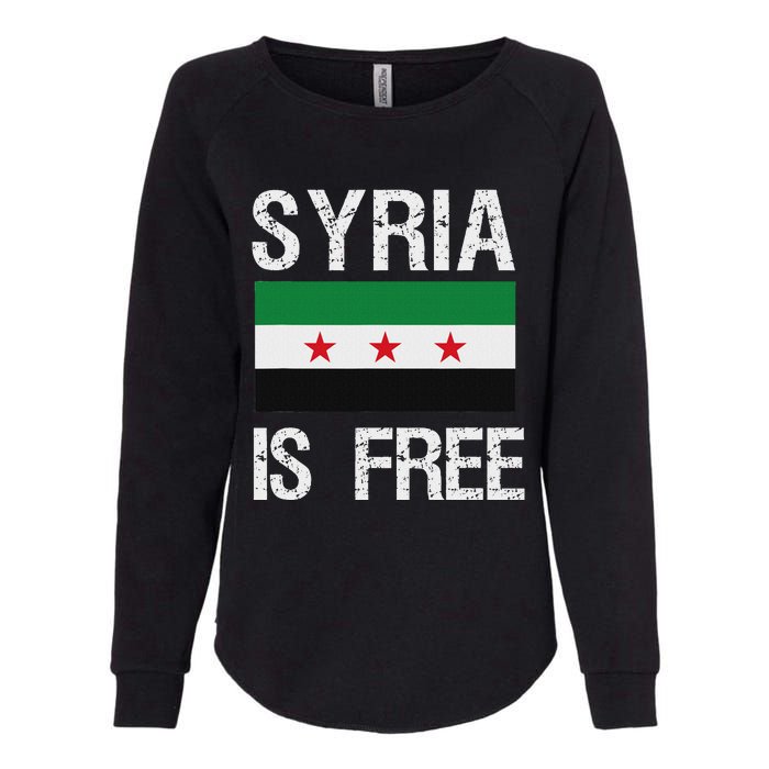 Syria Is Free Syrian Flag Womens California Wash Sweatshirt