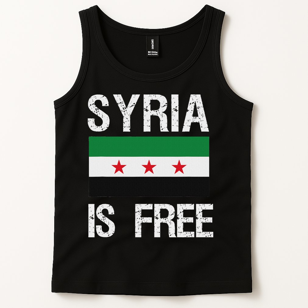 Syria Is Free Syrian Flag Tank Top