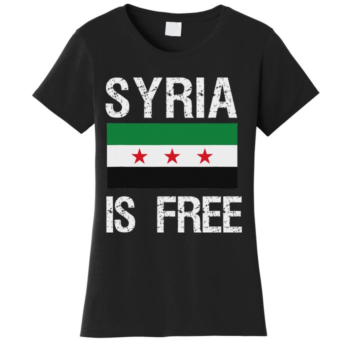 Syria Is Free Syrian Flag Women's T-Shirt