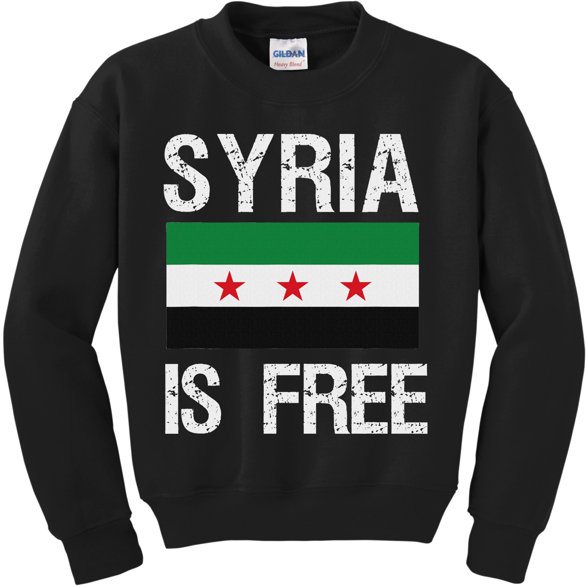 Syria Is Free Syrian Flag Kids Sweatshirt
