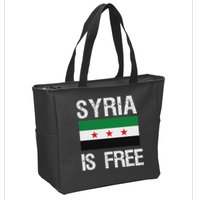 Syria Is Free Syrian Flag Zip Tote Bag