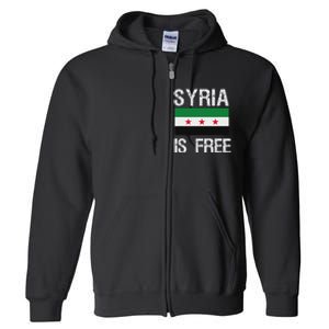 Syria Is Free Syrian Flag Full Zip Hoodie