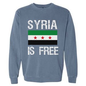 Syria Is Free Syrian Flag Garment-Dyed Sweatshirt