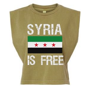 Syria Is Free Syrian Flag Garment-Dyed Women's Muscle Tee