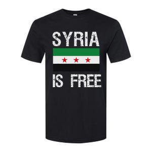 Syria Is Free Syrian Flag Softstyle CVC T-Shirt