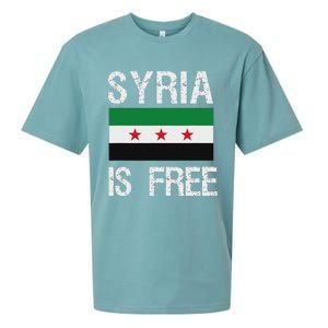 Syria Is Free Syrian Flag Sueded Cloud Jersey T-Shirt