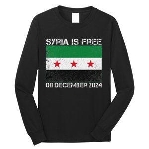 Syria Is Finally Free Celebrate The Freedom March Syria Free Long Sleeve Shirt