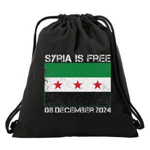 Syria Is Finally Free Celebrate The Freedom March Syria Free Drawstring Bag