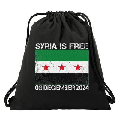 Syria Is Finally Free Celebrate The Freedom March Syria Free Drawstring Bag