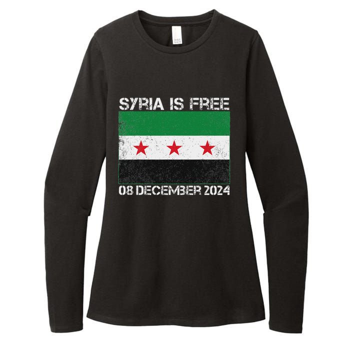 Syria Is Finally Free Celebrate The Freedom March Syria Free Womens CVC Long Sleeve Shirt