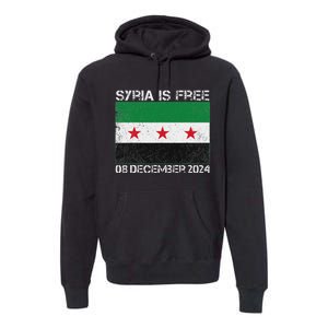 Syria Is Finally Free Celebrate The Freedom March Syria Free Premium Hoodie