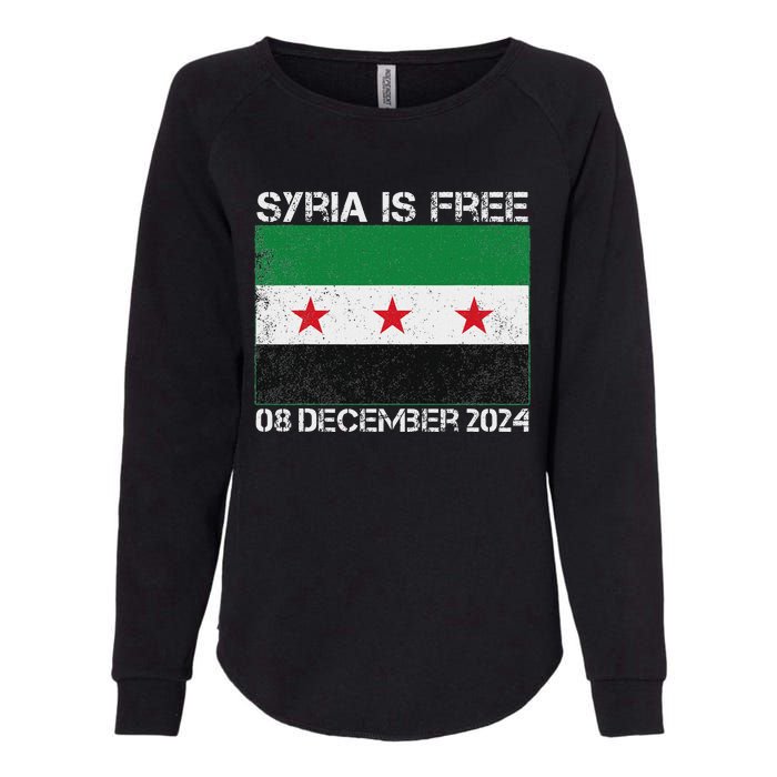 Syria Is Finally Free Celebrate The Freedom March Syria Free Womens California Wash Sweatshirt