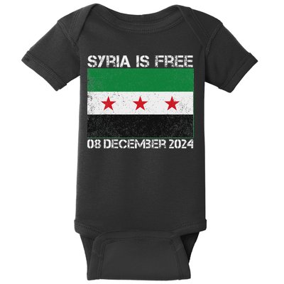 Syria Is Finally Free Celebrate The Freedom March Syria Free Baby Bodysuit