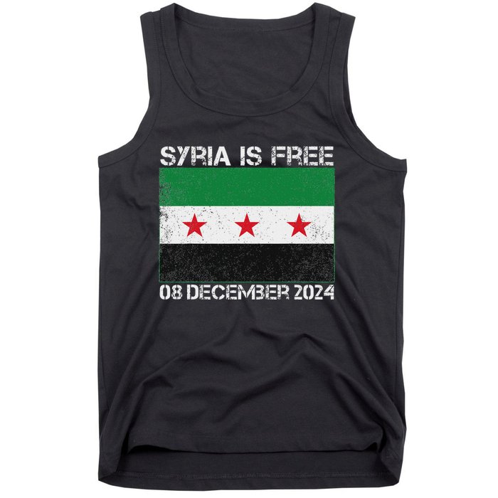 Syria Is Finally Free Celebrate The Freedom March Syria Free Tank Top