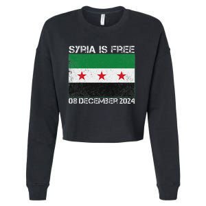 Syria Is Finally Free Celebrate The Freedom March Syria Free Cropped Pullover Crew