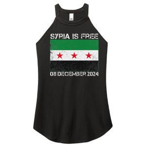 Syria Is Finally Free Celebrate The Freedom March Syria Free Women's Perfect Tri Rocker Tank