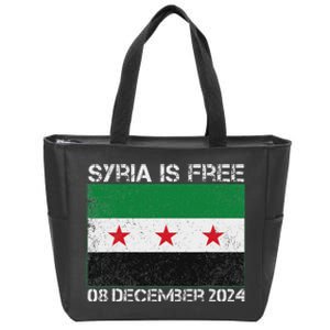 Syria Is Finally Free Celebrate The Freedom March Syria Free Zip Tote Bag